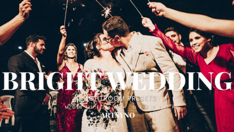 20 پریست لایت روم عروسی حرفه ای Bright Wedding Lightroom Presets