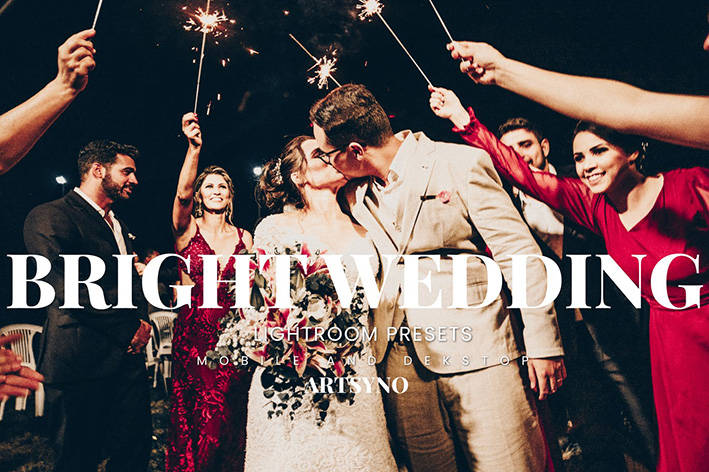 20 پریست لایت روم عروسی حرفه ای Bright Wedding Lightroom Presets