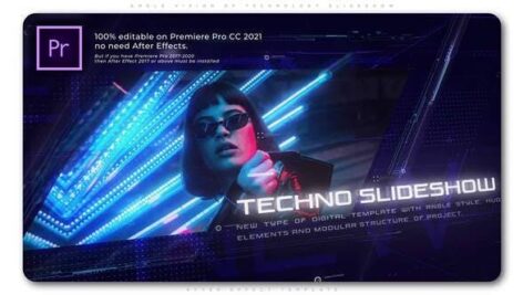 
پروژه آماده پریمیر اسلایدشو افکت تکنولوژی با موزیک Angle Vision of Technology Slideshow