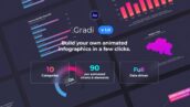 پروژه افتر افکت موشن گرافی اینفوگرافیک Gradi Gradient Infographics