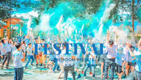 20 پریست لایت روم رنگی حرفه ای Festival Lightroom Presets