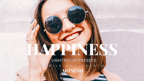 20 پریست لایت روم رنگی حرفه ای Happiness Lightroom Presets