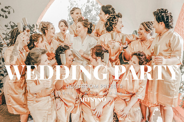 20 پریست لایت روم عروسی حرفه ای Wedding Party Lightroom Presets