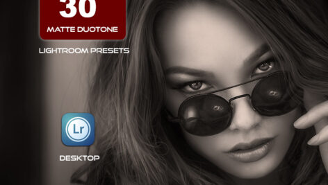 30 پریست لایت روم مات رنگی Matte Duotone Portrait Premium Lightroom Presets