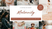 40 پریست لایت روم حرفه ای عکس بارداری Maternity Lightroom Presets