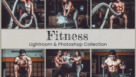 46 پریست لایت روم و اکشن فتوشاپ ورزش بدنسازی Fitness Lightroom Presets Photoshop