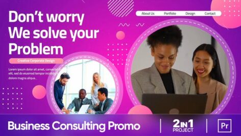 پروژه پریمیر حرفه ای رزولوشن ۴K معرفی شرکت Corporate Business Consulting Promo