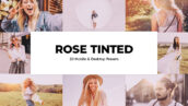 100 پریست لایت روم و پریست کمرا راو فتوشاپ و لات رنگی تم صورتی Rose Tinted Lightroom Presets LUTs