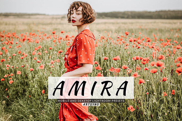 20 پریست لایت روم پرتره حرفه ای Amira Lightroom Presets