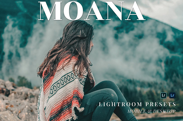 20 پریست لایت روم پرتره حرفه ای Moana Lightroom Presets