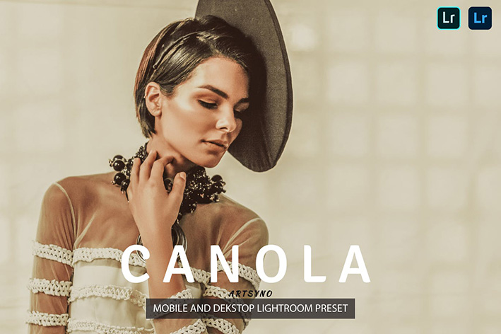 20 پریست لایت روم پرتره حرفه ای تم فشن زنانه Canola Lightroom Presets