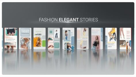 پروژه پریمیر پکیج حرفه ای استوری اینستاگرام Fashion Elegant Stories for Premiere Pro