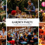 30 پریست لایت روم رنگی تم مهمانی در باغ Garden Party Lightroom Presets