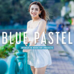 40 پریست لایت روم و پریست کمرا راو و اکشن فتوشاپ تم آبی پاستلی Blue Pastel Lightroom Presets