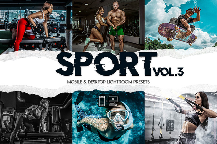 60 پریست لایت روم ورزشی و پریست کمرا راو فتوشاپ Sport Lightroom Presets Vol. 3