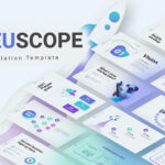قالب پاورپوینت حرفه ای 2021 تم استارت آپ Neuscope Creative Startup PowerPoint Template