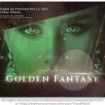 پروژه آماده پریمیر اسلاید شو تم طلایی با موزیک Golden Fantasy Luxury Slideshow