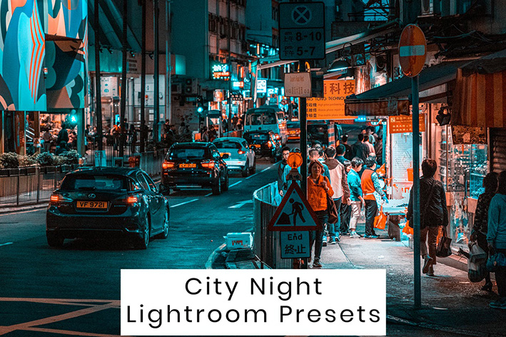 10 پریست لایت روم رنگی 2022 حرفه ای تم شهر در شب City Night Lightroom Presets