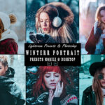 13 پریست لایت روم پرتره زمستانی و اکشن فتوشاپ Winter Portrait Presets