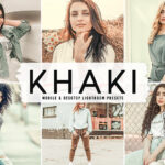 40 پریست لایت روم پرتره و پریست کمرا راو و اکشن فتوشاپ تم خاکی Khaki Lightroom Presets