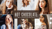 40 پریست لایت روم پرتره و پریست کمرا راو و اکشن فتوشاپ تم شکلات تیره Hot Chocolate Lightroom Presets