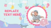 پروژه افتر افکت 2022 اسلاید شو کودک با موزیک Baby Slideshow