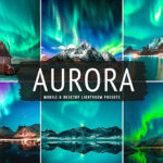 40 پریست لایت روم و پریست کمرا راو و اکشن فتوشاپ طبیعت Aurora Lightroom Presets