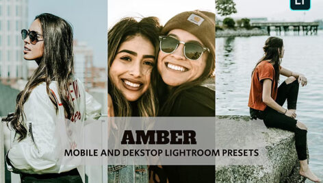 14 پریست لایت روم 2022 حرفه ای تم کهربا Amber Lightroom Presets
