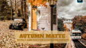 14 پریست لایت روم 2022 فصل پاییز Autumn Matte Lightroom Presets