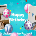 پروژه آماده افترافکت تولد کودک با موزیک پروژه Happy Birthday