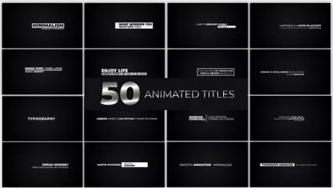 
۵۰ تایتل آماده افتر افکت ۲۰۲۲ فوق حرفه ای Animated Titles