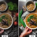 30 پریست لایت روم 2022 فوق حرفه ای تم غذای سر آشپز CHEF FOOD Lightroom Presets