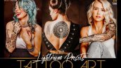 20 پریست لایت روم 2022 فوق حرفه ای تم هنر تتو Tattoo Art Lightroom preset