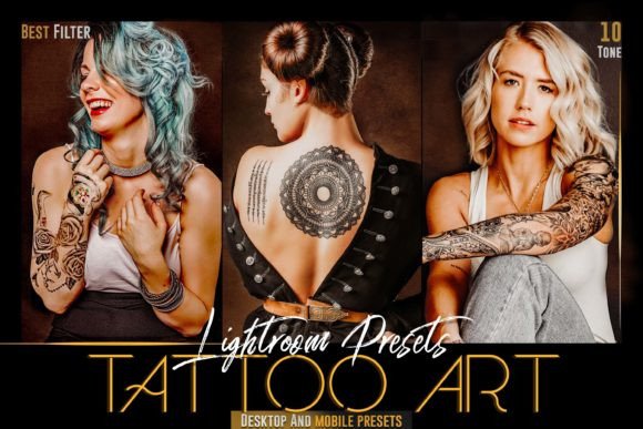 20 پریست لایت روم 2022 فوق حرفه ای تم هنر تتو Tattoo Art Lightroom preset
