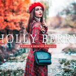 40 پریست لایت روم و پریست کمرا راو و اکشن فتوشاپ تم قرمز Holly Berry Lightroom Presets