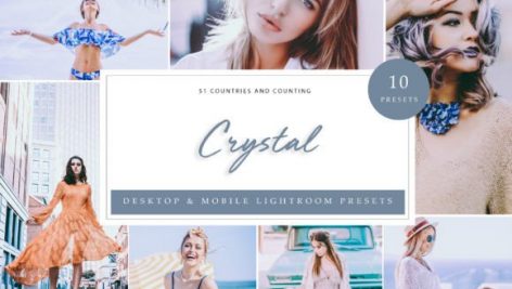 30 پریست لایت روم 2022 حرفه ای تم کریستال Lightroom Presets Crystal