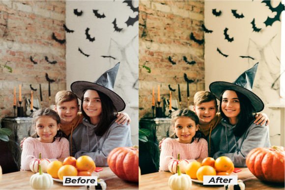 16پریست لایت روم فوق حرفه ای تم جشن هالووین Halloween Family Lightroom Presets