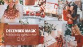 24 پریست لایت روم رنگی فوق حرفه ای تم کریسمس جادویی December Magic Lightroom Presets