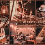 24 پریست لایت روم رنگی فوق حرفه ای تم کلبه چوبی Wooden Cottage Lightroom Presets