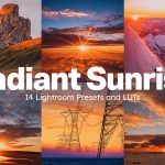 56 پریست لایت روم و لات رنگی تم شعاع خورشید Radiant Sunrise Lightroom Presets and LUTs