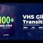 100 ترانزیشن 2023 افتر افکت حرفه ای تم نویز VHS Glitch Transitions