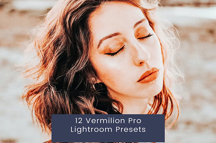 12 پریست لایت روم حرفه ای 2023 تم سرخابی Vermilion Pro Lightroom Presets