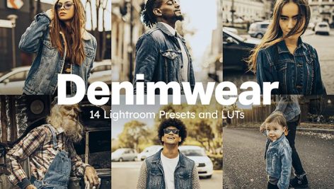 56 پریست لایت روم حرفه ای 2023 تم لباس جین Denimwear Lightroom Presets and LUTs