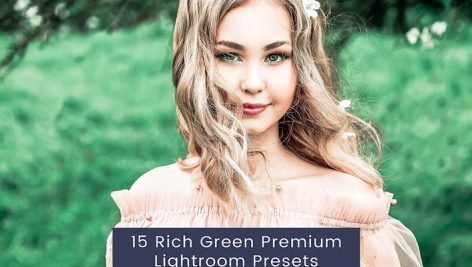 15 پریست لایت روم حرفه ای 2023 تم سبز غنی Rich Green Premium Lightroom Presets