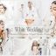 24 پریست لایت روم رنگی سینماتیک فوق حرفه ای عروسی White Wedding Lightroom Presets