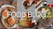 30 پریست لایت روم رنگی سینماتیک فوق حرفه ای مواد غذایی Food Blog Lightroom Mobile Presets