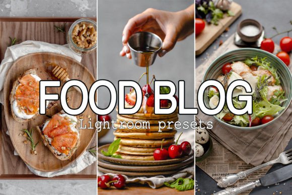 30 پریست لایت روم رنگی سینماتیک فوق حرفه ای مواد غذایی Food Blog Lightroom Mobile Presets
