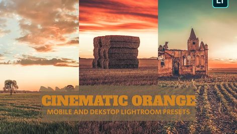 14 پریست لایت روم حرفه ای 2023 تم سینماتیک قرمز Cinematic Orange Lightroom Presets