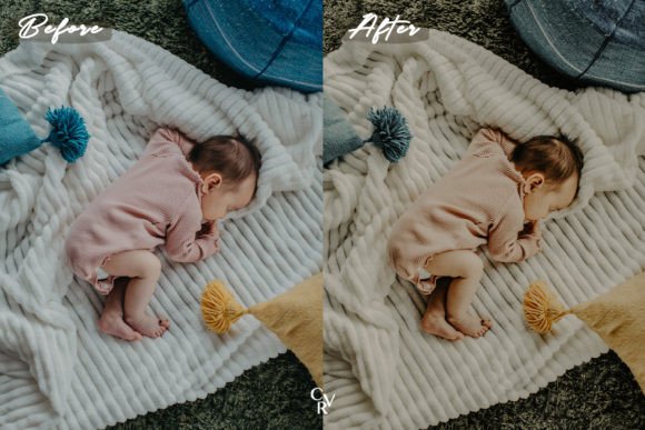 30 پریست لایت روم رنگی سینماتیک فوق حرفه ای عکاسی کودک Baby Lightroom Presets Graphic