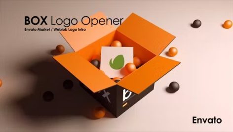 پروژه آماده افتر افکت 2023 لوگو تم جعبه محصول Box Product Logo